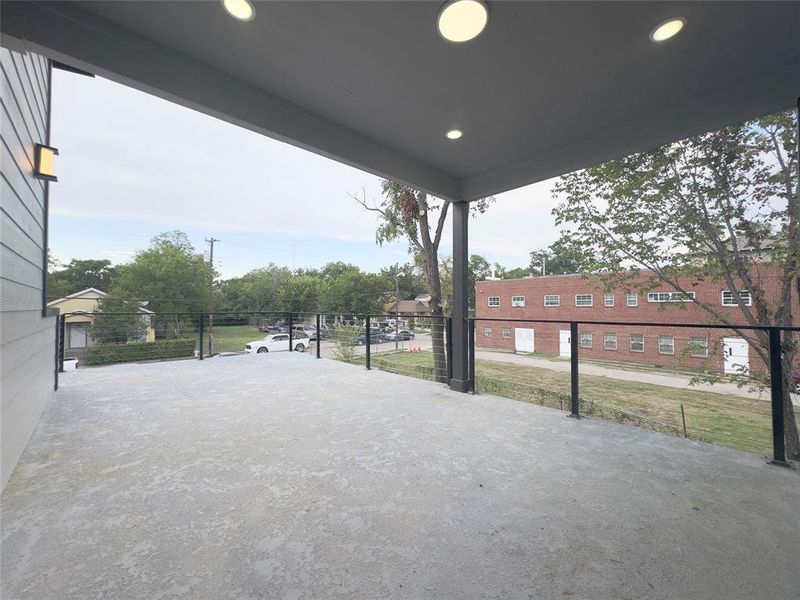 View of patio