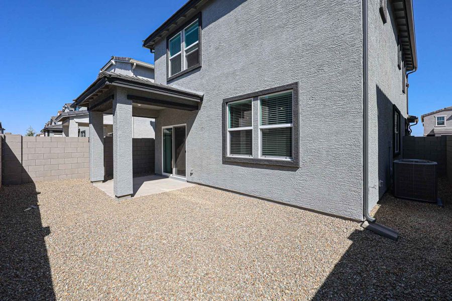 A house with a garage.