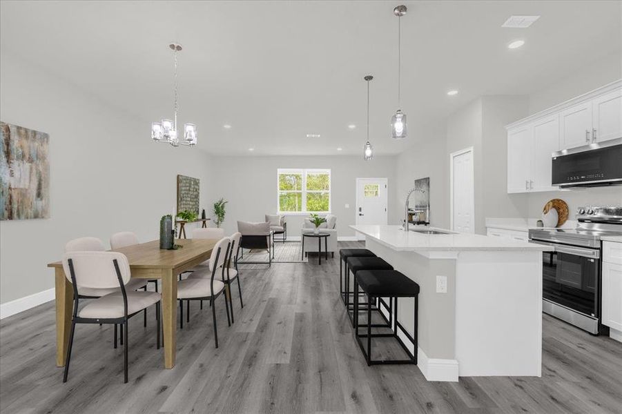 Furnished interior view inside a new home in , Dunnellon (Image 8).