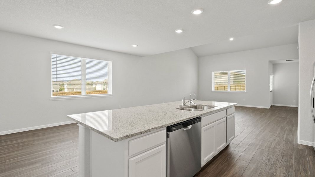 Furnished interior view inside a new home in Hunters Ranch, San Antonio (Image 8). Furnished interior view inside a new home in Hunters Ranch, San Antonio (Image 8).
