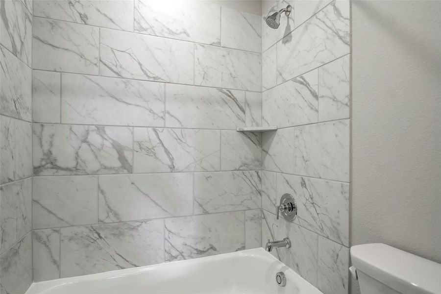 Crisp finishes and bright lighting create a clean, modern look. Crisp finishes and bright lighting create a clean, modern look.