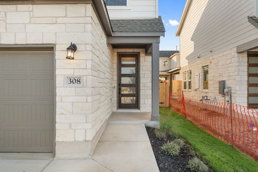 Exterior details and patio area of a home in Union Collection at Park Central, Georgetown (Image 3). Exterior details and patio area of a home in Union Collection at Park Central, Georgetown (Image 3).