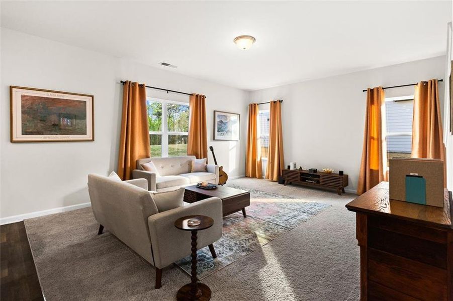 Furnished interior view inside a new home in Garrett Preserve, Hiram (Image 54).
