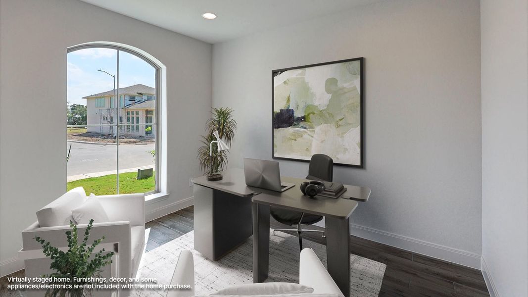 Furnished interior view inside a new home in Kallison Ranch, San Antonio (Image 9).
