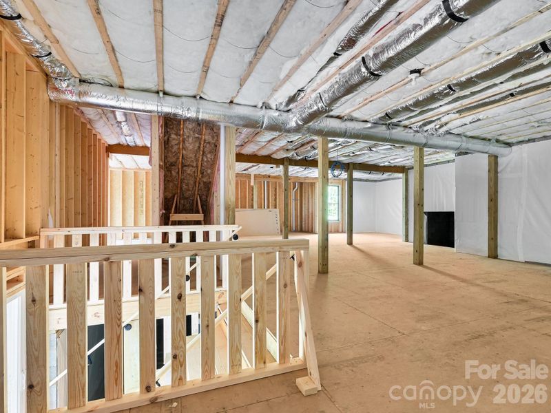 In-progress construction of a new home in , Fairview, NC (Image 43).
