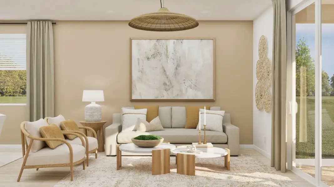 Representative furnished interior of a home built from the Cambria Plan 3071 by Lennar in Surprise Foothills, Surprise (Image 4).