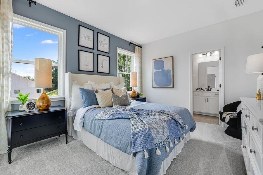 Furnished interior view inside a new home in Reserve at Hickory Walk, Kennesaw (Image 33).