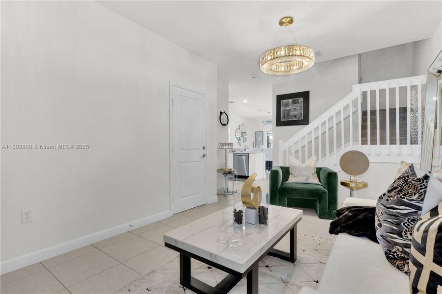Furnished interior view inside a new home in , Miami (Image 8).
