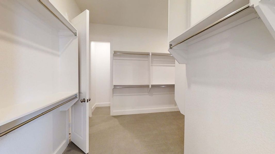 Representative Primary Closet - some options shown