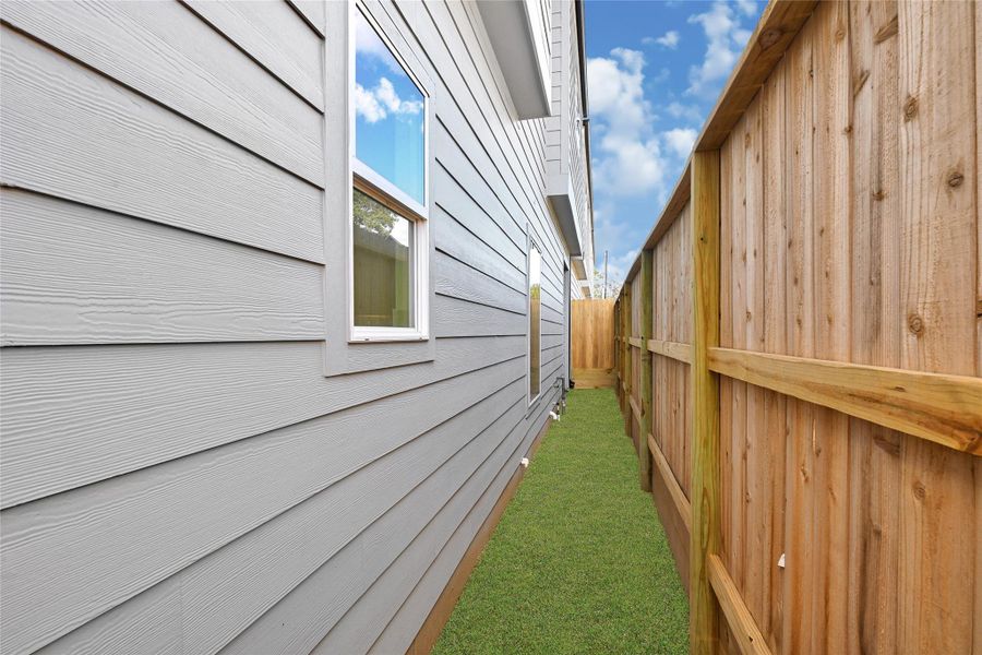 Exterior details and patio area of a home in , Houston (Image 3). Exterior details and patio area of a home in , Houston (Image 3).