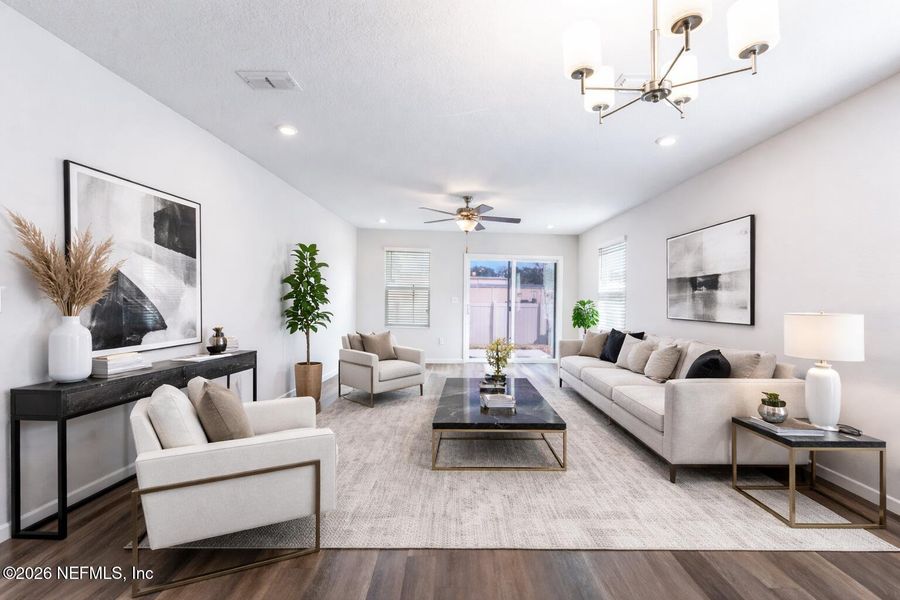 Furnished interior view inside a new home in , Jacksonville (Image 12).