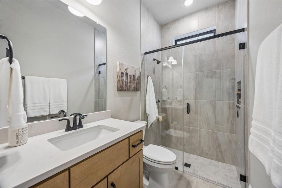 Furnished interior view inside a new home in Prairieland Village - Summit Collection, Cypress (Image 9).