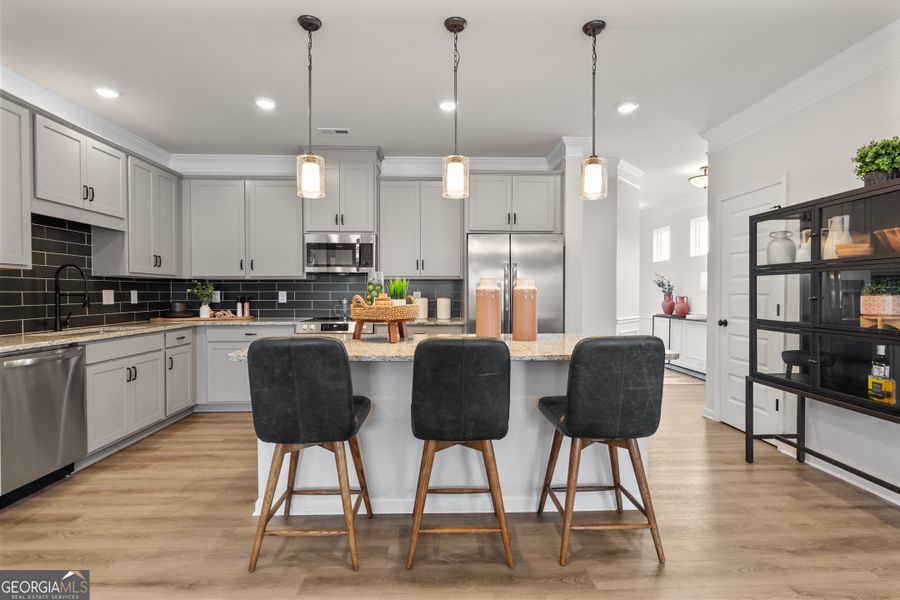 Furnished interior view inside a new home in Glendale Towns, Conyers (Image 9).