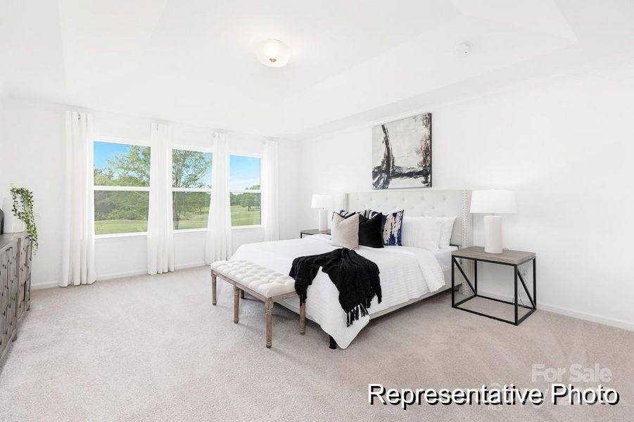 Furnished interior view inside a new home in Morgan Hills, Albemarle (Image 12).