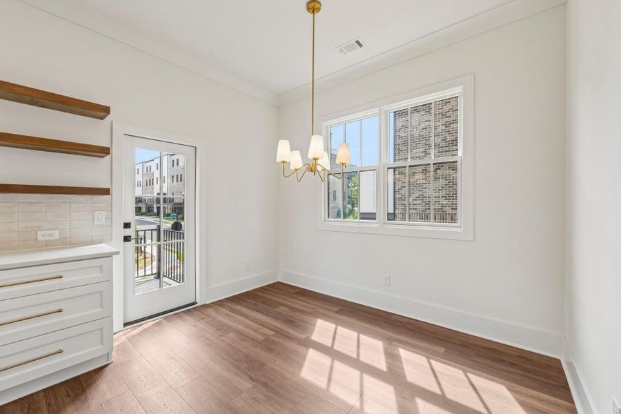 Spacious, unfurnished interior of a new home in Skyview On Broad, Sugar Hill (Image 19). Spacious, unfurnished interior of a new home in Skyview On Broad, Sugar Hill (Image 19).