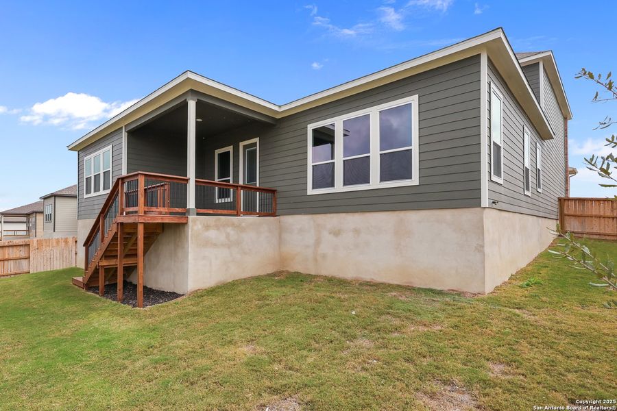 Exterior details and patio area of a home in Homestead, Schertz (Image 2). Exterior details and patio area of a home in Homestead, Schertz (Image 2).