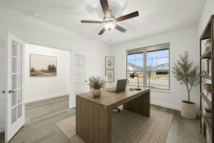 Furnished interior view inside a new home in Stone Eagle, Azle (Image 5).