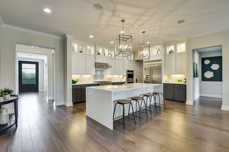 Representative furnished interior of a home built from the Madera II by Giddens Homes in Scofield Farms Estates, Georgetown (Image 137).