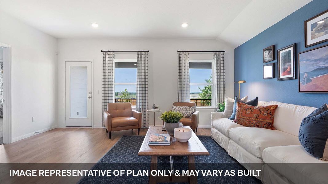 Furnished interior view inside a new home in Monarch Ranch, Manor (Image 23).