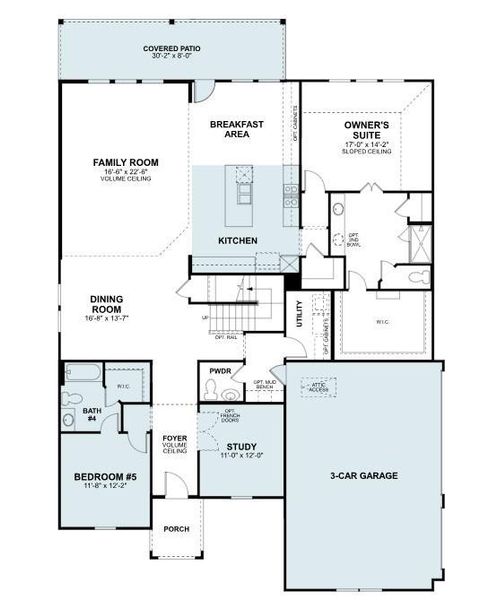 2D floor plan layout of this home in Lone Star Landing, Montgomery, TX (Image 4). 2D floor plan layout of this home in Lone Star Landing, Montgomery, TX (Image 4).