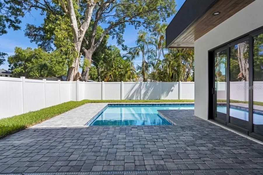 Exterior details and patio area of a home in , Sarasota (Image 45).