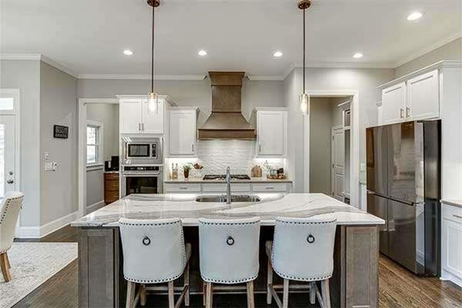 Furnished interior view inside a new home in , Flowery Branch (Image 9).