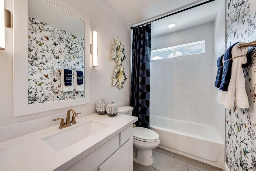 Furnished interior view inside a new home in Justin Crossing, Justin (Image 26).