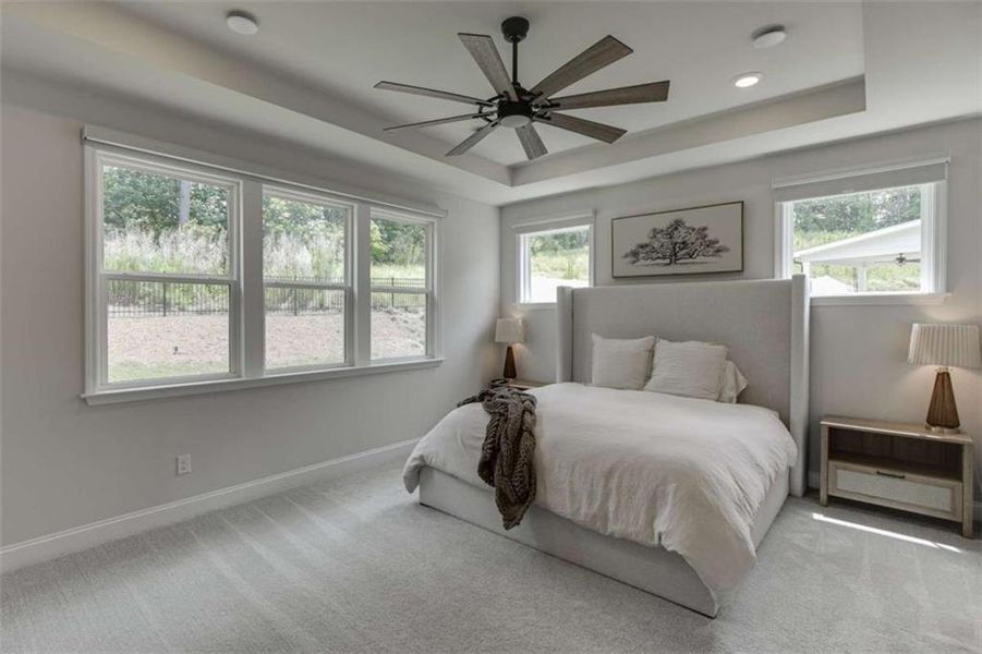 Furnished interior view inside a new home in Overlook at Lanier, Buford (Image 46).