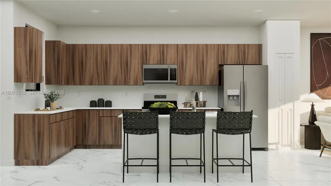Furnished interior view inside a new home in Solterra, Sunrise (Image 7).