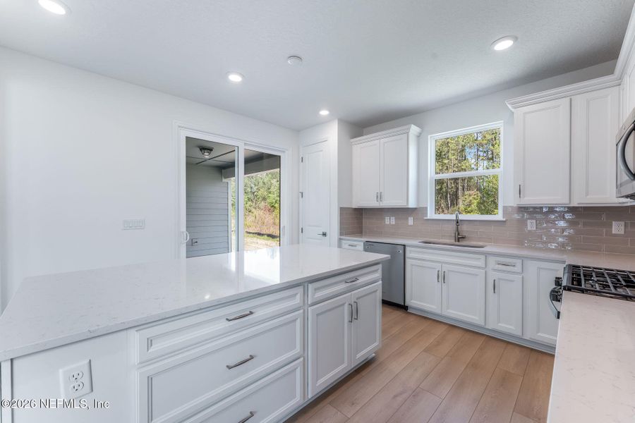 Furnished interior view inside a new home in Del Webb Wildlight, Yulee (Image 5).