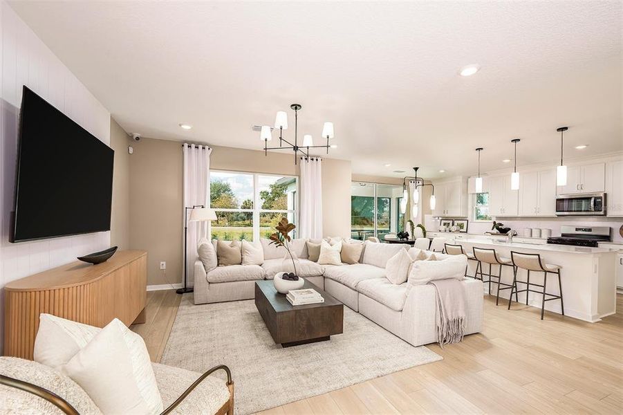 Furnished interior view inside a new home in Longmeadow at North River Ranch, Parrish (Image 9).