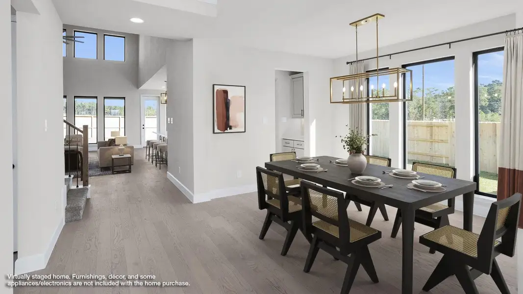 Furnished interior view inside a new home in Escondido 80', Magnolia (Image 9).