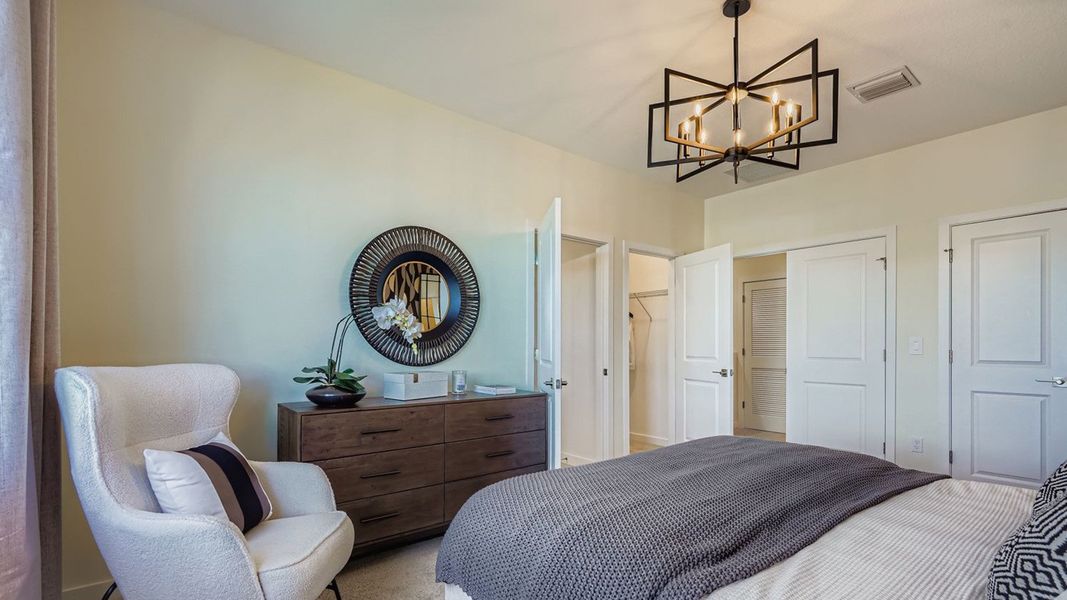 Representative furnished interior of a home built from the Waverly by D.R. Horton in Lakeside Landing, Royal Palm Beach (Image 18).