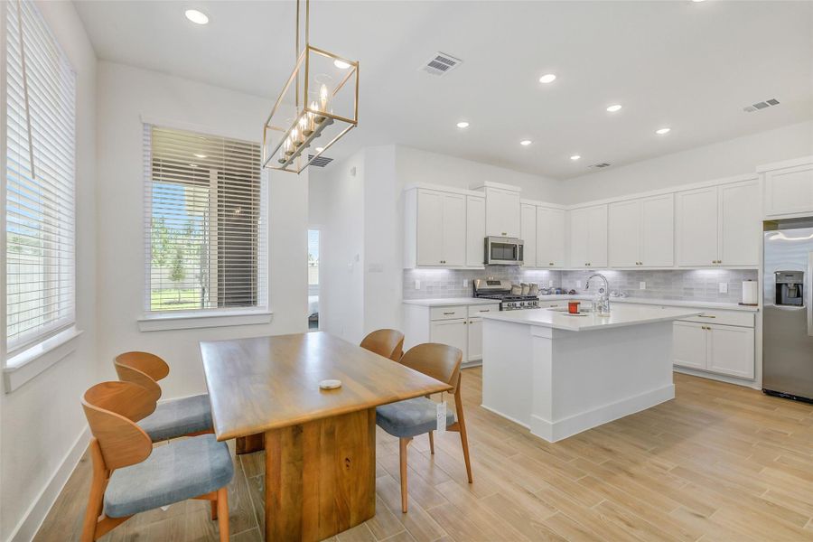 Furnished interior view inside a new home in , Cypress (Image 8).