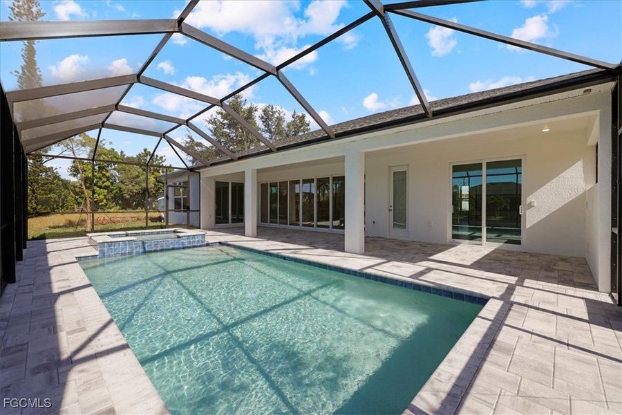 Exterior details and patio area of a home in Cape Coral, Cape Coral (Image 21).