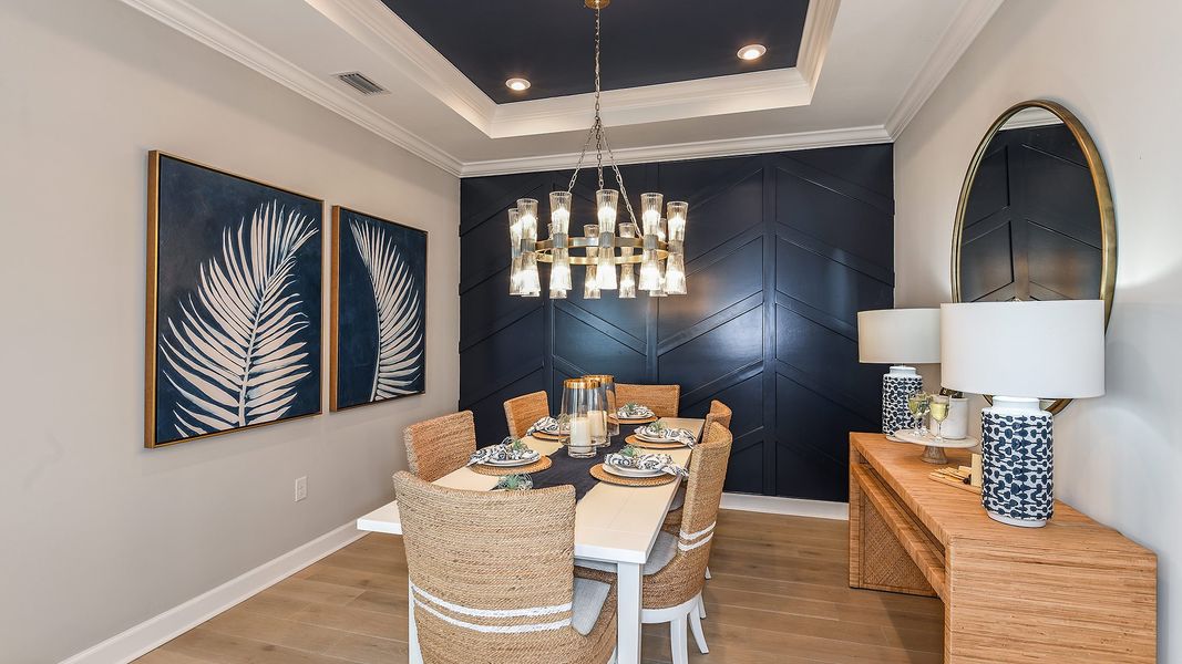 Representative furnished interior of a home built from the Ceretti by Taylor Morrison in Esplanade by the Islands, Naples (Image 19).