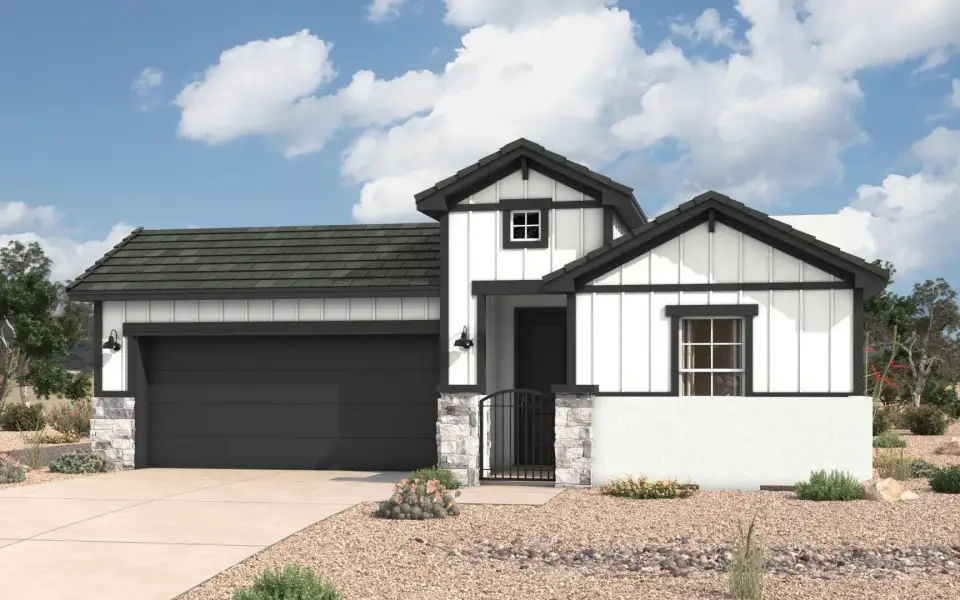 Representative exterior photo of a completed home built from the Tularosa by Hakes Brothers in Verdancia, El Paso, TX (Image 2).