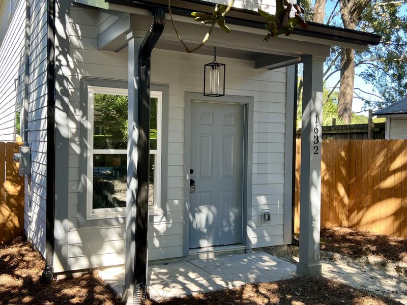 Exterior details and patio area of a home in , Charleston (Image 18). Exterior details and patio area of a home in , Charleston (Image 18).