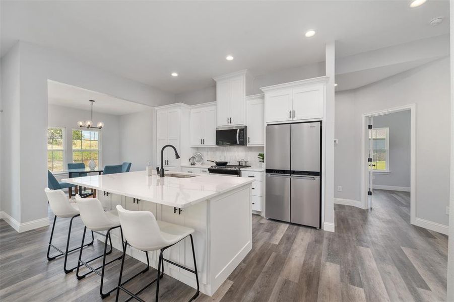 Furnished interior view inside a new home in , Azle (Image 19).