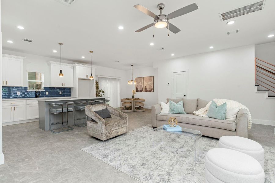 Furnished interior view inside a new home in , Houston (Image 30). Furnished interior view inside a new home in , Houston (Image 30).