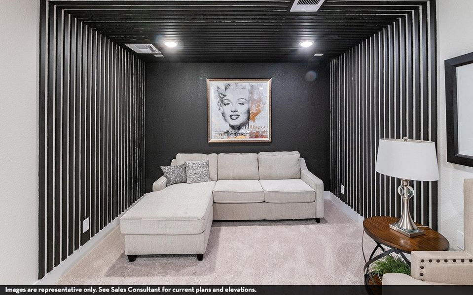 Furnished interior view inside a new home in Santa Rita Ranch, Liberty Hill (Image 18).