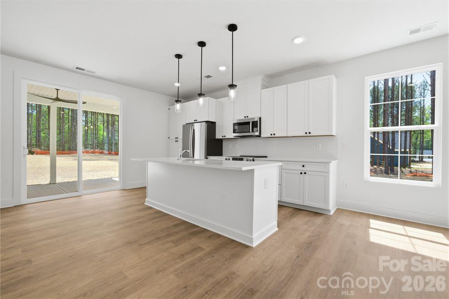 Furnished interior view inside a new home in , York (Image 5).