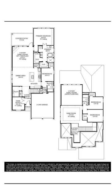 2D floor plan layout of this home in Artavia, Conroe, TX (Image 4).