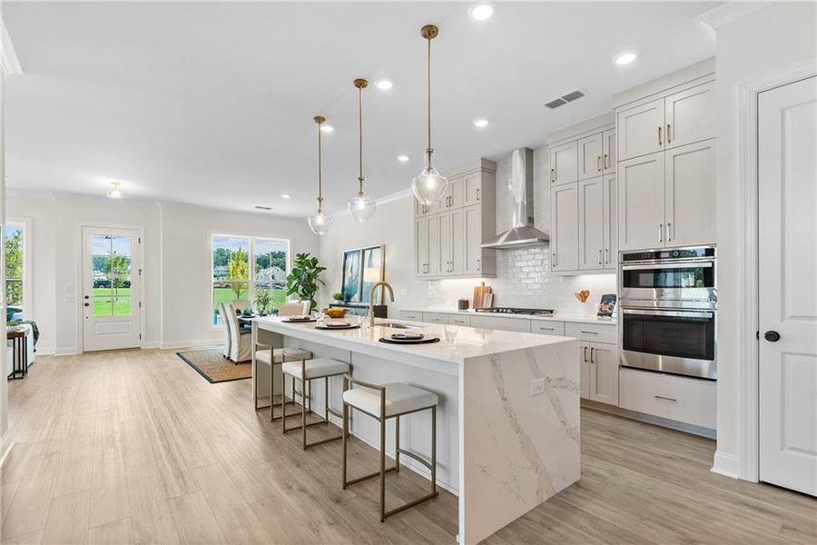 Furnished interior view inside a new home in Promenade at Sawnee Village, Cumming (Image 33). Furnished interior view inside a new home in Promenade at Sawnee Village, Cumming (Image 33).