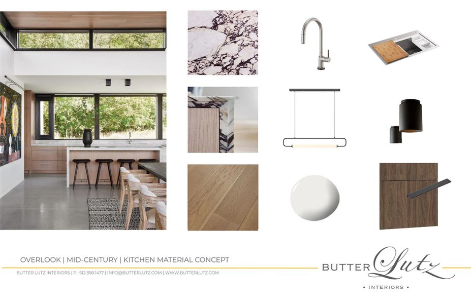 Sample of building materials used in homes in The Overlook at Westlake, Austin (Image 13).