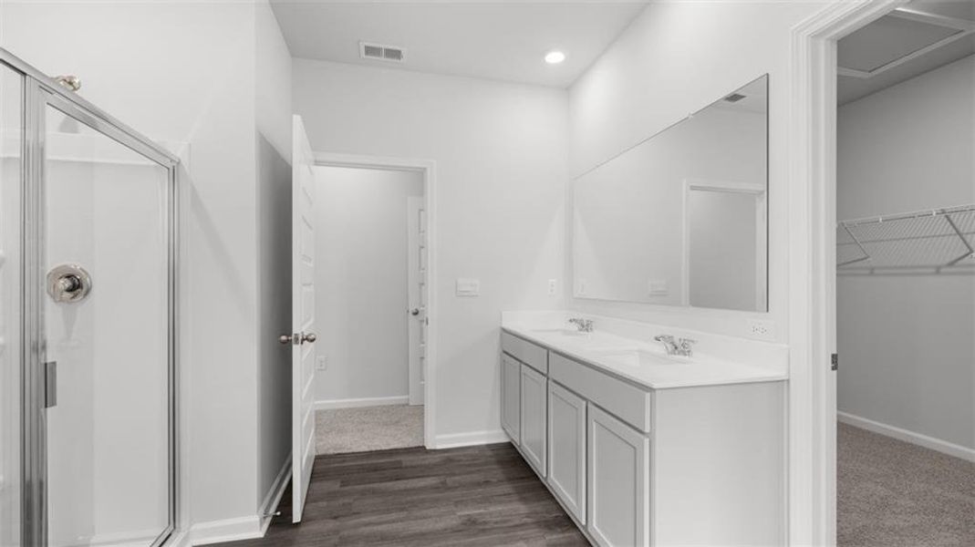 Furnished interior view inside a new home in Preserve at Dove Creek, Statham (Image 10).