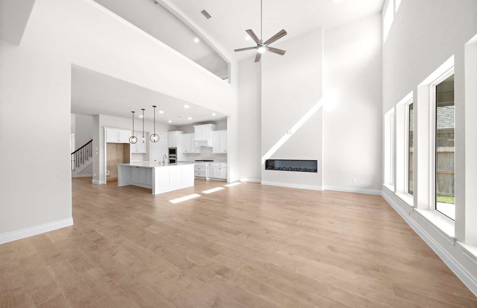 Representative unfurnished interior of a home built from the 3300 by Ravenna Homes in Bridgeland 50′, Cypress (Image 24).