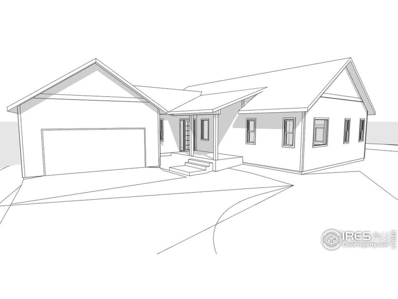 Exterior rendering of this home design in , Estes Park, CO (Image 8).