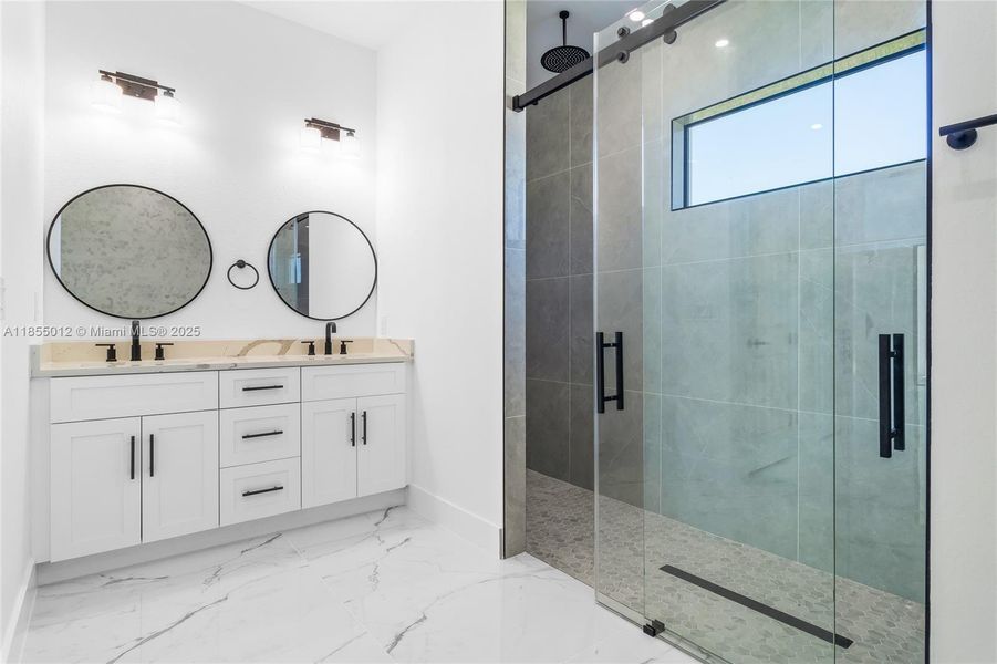 Primary Bathroom with oversized shower