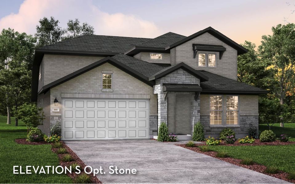 Representative exterior photo of a completed home built from the Yuma by CastleRock Communities in Green Meadows, Celina, TX (Image 7).